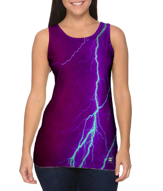 Scoop Neck Women's Linen Blend Tank Tops for SummerLightning Storm Maroon