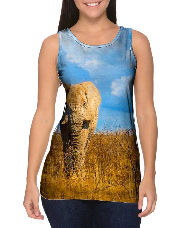 Crew Neck Women's Sustainable Tank Tops Made from Recycled MaterialsLite Butterfly