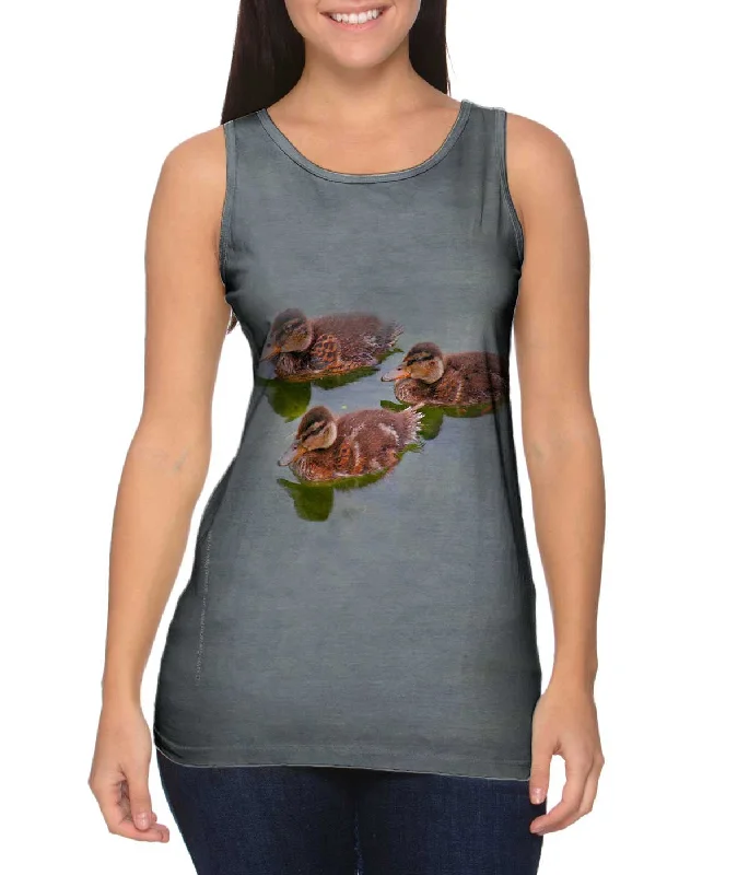 Women's Sleeveless Ribbed Tank Tops for a Trendy LookLittle Ducklings Swim