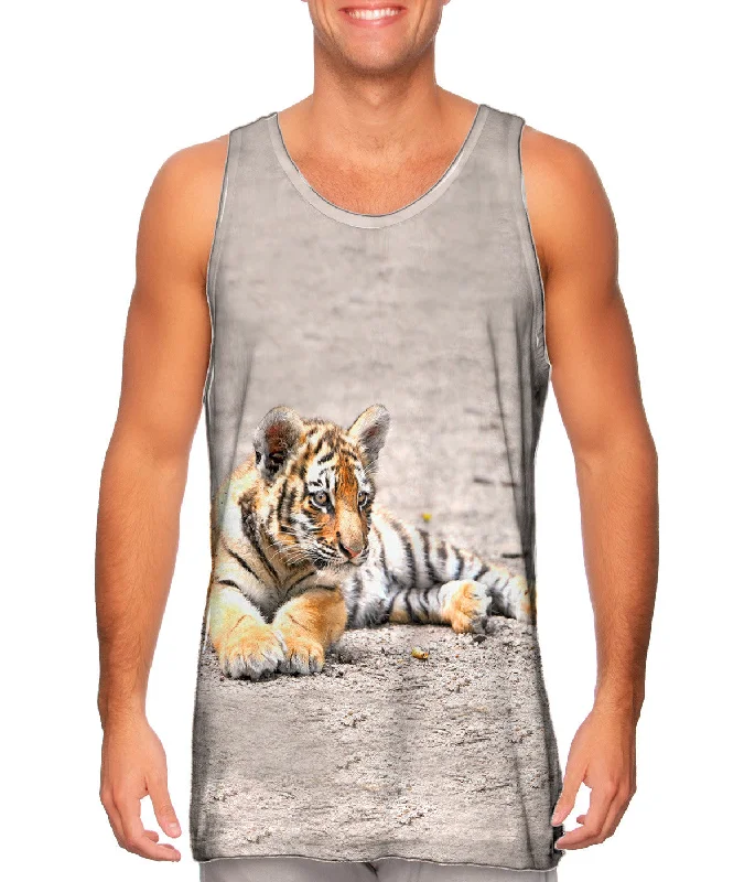 Halter Neck Women's Modal Blend Tank Tops for ComfortLittle Tiger Peek