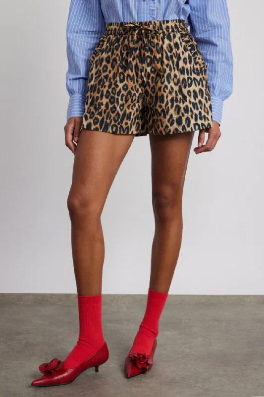 Printed Floral Women Shorts for a Summer - Ready Styleleopard pull on shorts