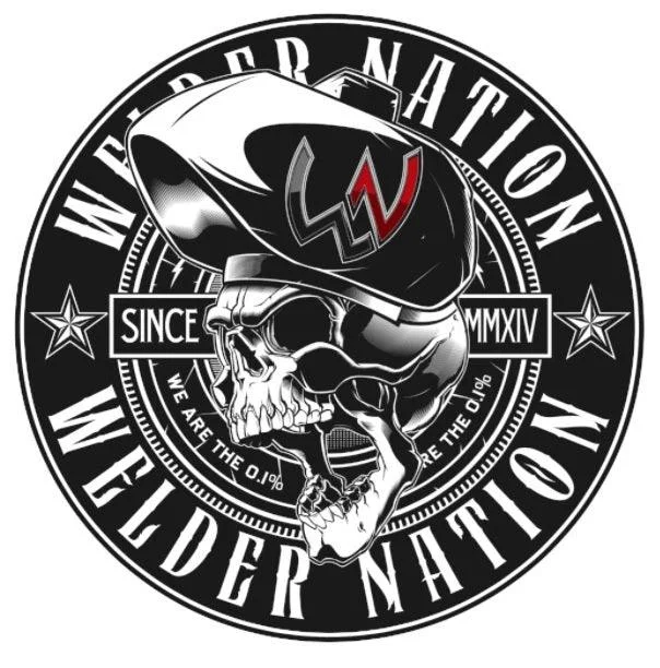 Welder Nation Raging Sticker 4"