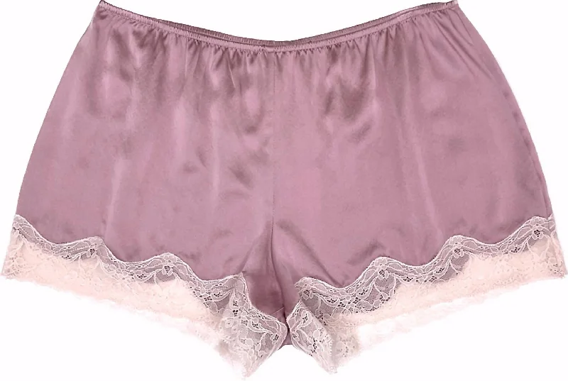 Plus Size Women Shorts with a Comfortable and Stylish FitSilk Tap Shorts In Soft Plum