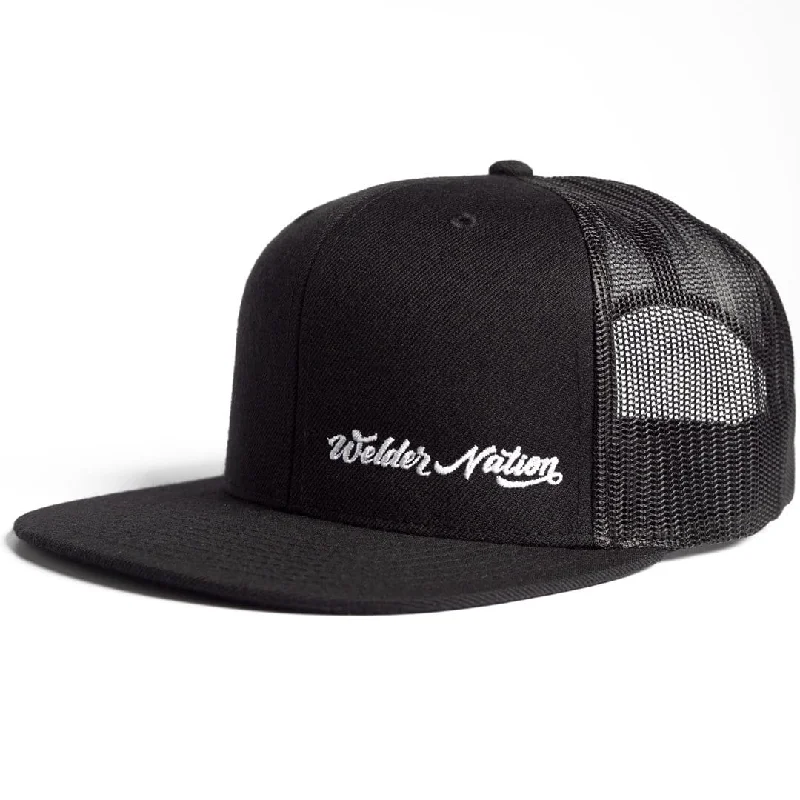 Welder Nation Stub Snapback, Black