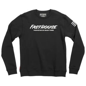 Umbra Fleece Crew Neck Pullover - Black