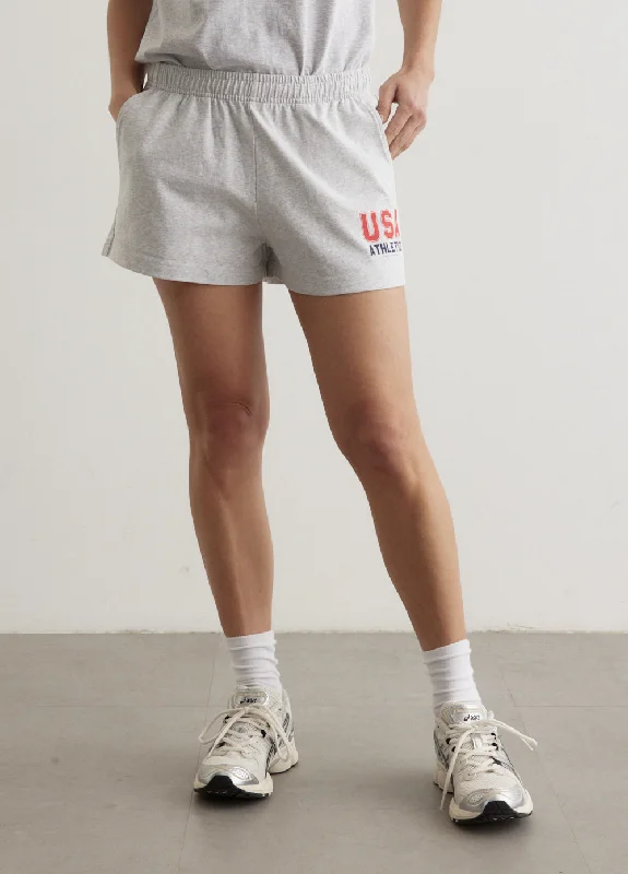 Twill Women Shorts with a Smooth Texture and DurabilityUSA Athletics Disco Shorts