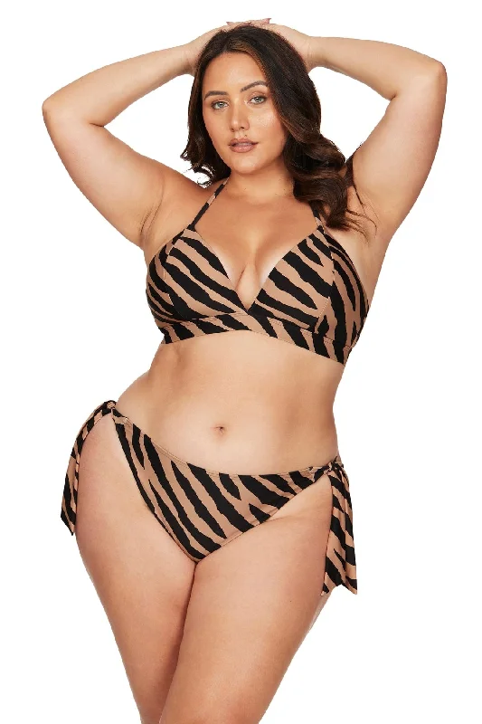 String bikini for a minimalistic and sexy beach styleBen Galay Animal Klee Tie Side Curve Fit Bikini Pant