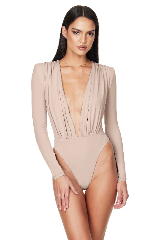 Sleeveless Bodysuits for a Cool and Casual Summer LookDASHA PLUNGE BODYSUIT