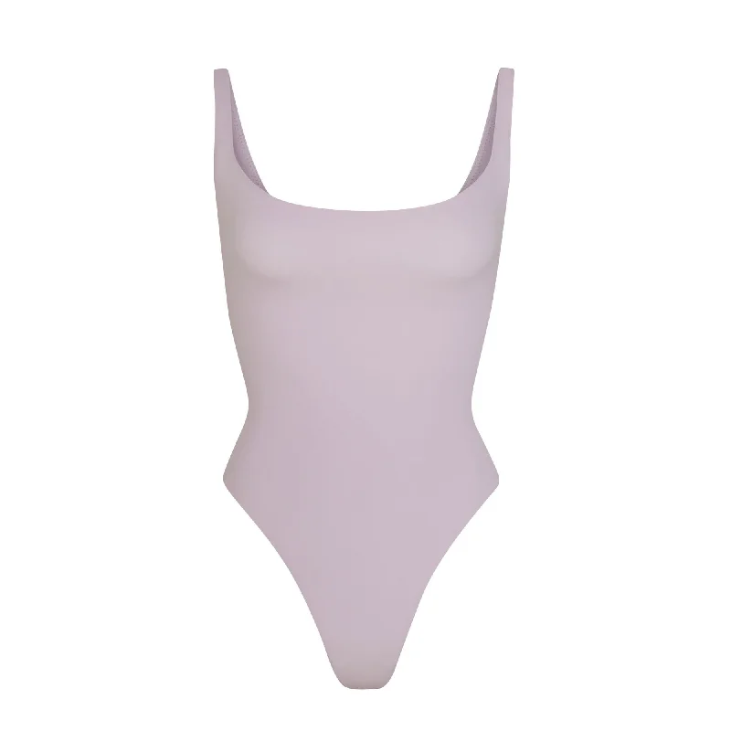 Compression Bodysuits for Post - Workout RecoveryFITS EVERYBODY SQUARE NECK BODYSUIT | IRIS MICA