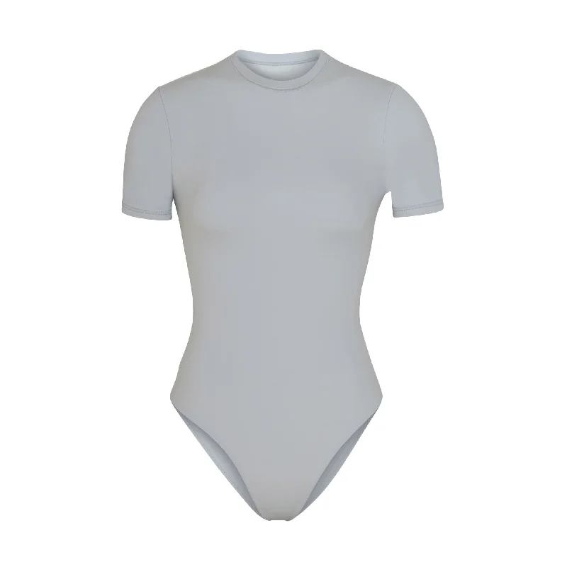 Sleeveless Bodysuits for a Cool and Casual Summer LookFITS EVERYBODY T-SHIRT BODYSUIT | MOONSTONE