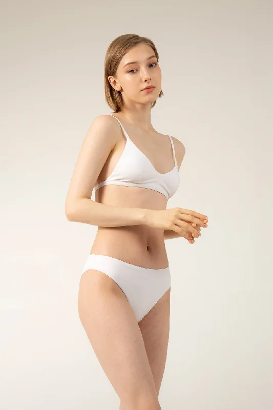 Compression Bodysuits for Post - Workout RecoveryLEONA Bikini - White