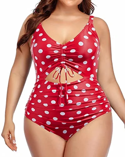 String bikini for a minimalistic and sexy beach styleWomen's Plus Size Cutout One Piece Swimsuit Tummy Control Monokini Swimwear